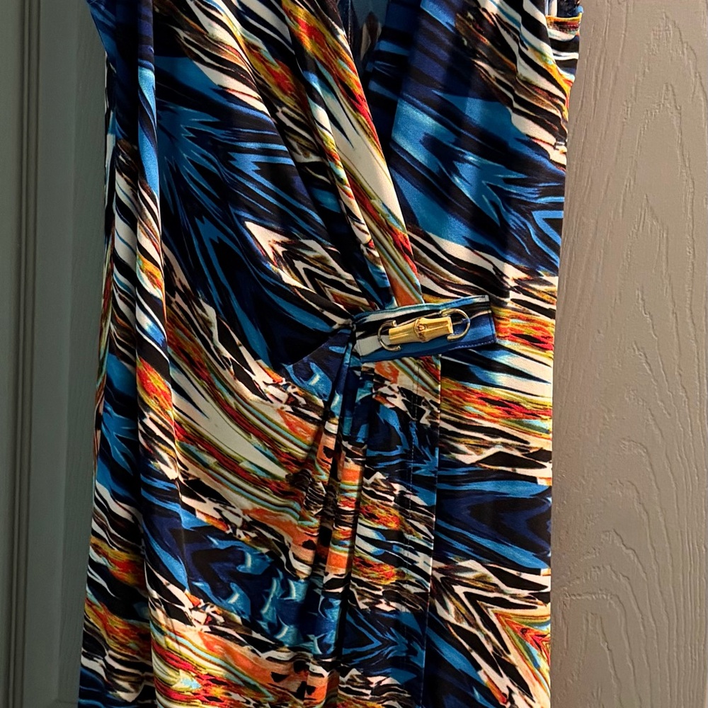 Robbie Bee Colorful Patterned Dress - Picture 2 of 5